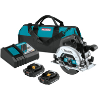 Makita XSH04RB Circular Saw Kit, Battery Included, 18 V, 2 Ah, 6-1/2 in Dia Blade, 1-5/8 to 2-1/4 in