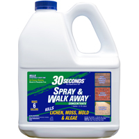 30 SECONDS 1GSAWA Lichen Moss Algae Cleaner, 1 gal Bottle, Liquid, Benzaldehyde Organic, Colorless - 4 Pack