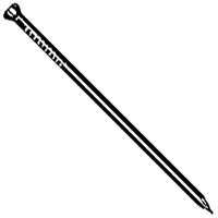 MAZE HT250-112 Trim Nail, Hand Drive, 2-1/2 in L, Carbon Steel, Smooth Shank, Black, 5 lb - 12 Pack
