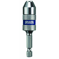 IRWIN 4935703 Bit Holder, 1/4 in Drive, 1/4 in Shank, Hex Shank, 2 in L, Carbon Steel