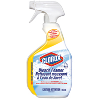 Clorox 01397FRM1 Disinfectant Bleach Foamer, 887 mL Bottle, Liquid, Bleach, Herbaceous, Marine, Pale