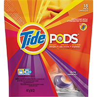 Tide 93120 Laundry Detergent, 16 CT, Liquid, Spring Meadow - 6 Pack