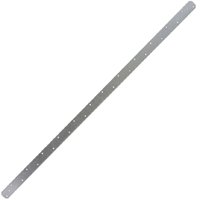 MiTek MSTA24-TZ Punched Banding Strapping, 24 in L, 1-1/4 in W, Steel - 50 Pack