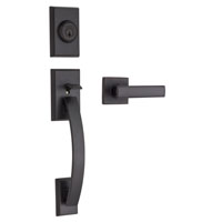 Weiser GCL9471TVH/VDL11P Door Handle Set, 1 Grade, Keyed Key, Venetian Bronze, 2-3/8, 2-3/4 in Backs