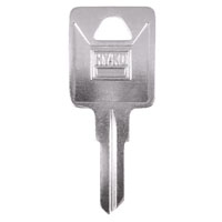 HY-KO 11010TM17 Key Blank, Brass, Nickel-Plated, For: Trimark TM17 Locks - 10 Pack