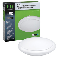 ETI 54614142 Light Fixture, 120 V, 40 W, LED Lamp, 2900 Lumens, 4000 K Color Temp, White Fixture