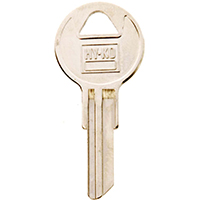 HY-KO 11010SL1 Key Blank, Brass, Nickel, For: Slaymaker Cabinet, House Locks and Padlocks - 10 Pack