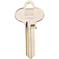 HY-KO 11010SE1 Key Blank, Brass, Nickel, For: Segal Cabinet, House Locks and Padlocks - 10 Pack