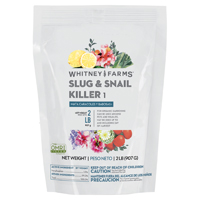 Whitney Farms 10101-10035 Slug and Snail Killer, Pellet, Spreader Application, 2 lb Bag