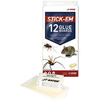 J.T. EATON STICK-EM 198-12 Scorpion Glue Trap, Solid, Characteristic Petroleum, Clear/Pale Yellow Pa