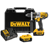 DeWALT DCD985M2 Premium Hammer Drill Kit, Battery Included, 20 V, 4 Ah, 1/2 in Chuck, Ratcheting Chu
