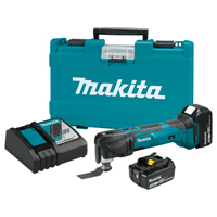 Makita XMT035 Multi-Tool Kit, Battery Included, 18 V, 3 Ah, 6000 to 20,000 opm, 3.2 deg Oscillating,