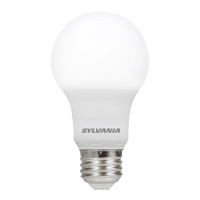Sylvania 78036 LED Bulb, 9 W, Medium E26 Lamp Base, A19 Lamp, 800 Lumens, 2700 K Color Temp - 4 Pack