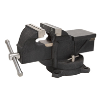 Vulcan JL25013 Bench Vise, 6 in Jaw Opening, Serrated Jaw