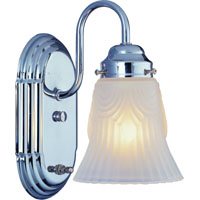 Boston Harbor RF-V-026-CH3L Vanity Light Fixture, 60 W, 1-Lamp, A19 or CFL Lamp, Steel Fixture, Chro