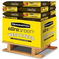 AMBRANDS Pennington Ultragreen 100519557 Weed and Feed Fertilizer, Solid, Characteristic Fertilizer, - 32 Pack
