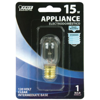 Feit Electric BP15T7N Incandescent Lamp, 15 W, T7 Lamp, Intermediate E17 Lamp Base, 2700 K Color Tem - 6 Pack