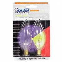 Feit Electric BP15CFC Incandescent Lamp, 15 W, Flame Tip Lamp, Candelabra E12 Lamp Base, 2700 K Colo - 6 Pack