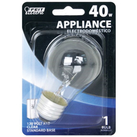 Feit Electric BP40A15/CL Incandescent Lamp, 40 W, A15 Lamp, Medium E26 Lamp Base, 2700 K Color Temp - 6 Pack