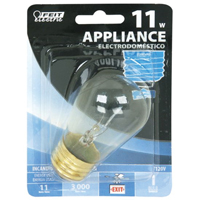 Feit Electric BP11S14 Incandescent Bulb, 11 W, S14 Lamp, Medium E26 Lamp Base, 2700 K Color Temp - 6 Pack