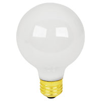 Feit Electric 40G25/W/15K Incandescent Bulb, 40 W, G25 Lamp, Medium E26 Lamp Base, 2700 K Color Temp - 6 Pack