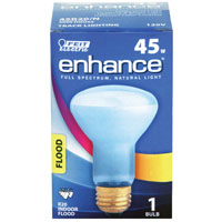 Feit Electric 45R20/N Incandescent Bulb, 50 W, R20 Lamp, Medium E26 Lamp Base, 3000 K Color Temp - 6 Pack