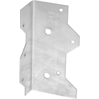 MiTek AC7-TZ Framing Angle, 1-5/16 in W, 2-3/8 in D, 6-15/16 in H, Steel, Zinc - 100 Pack