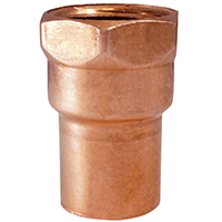 EPC 103 Series 30120 Pipe Adapter, 3/8 in, Sweat x FNPT, Copper