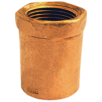 EPC 103R Series 30134 Reducing Pipe Adapter, 1/2 x 3/4 in, Sweat x FNPT, Copper