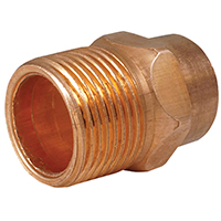 EPC 104 Series 30330 Pipe Adapter, 3/4 in, Sweat x MNPT, Copper