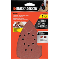 Black+Decker BDAMX-5 Sandpaper, Aluminum Oxide Abrasive