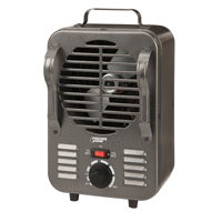 PowerZone LH872 Mini Milkhouse Heater, 12.5 A, 120 V, 750/1500 W, 1500 W Heating, 2-Heating Stage, G