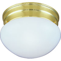Boston Harbor F13BB01-6854-3L Single Light Round Ceiling Fixture, 60 W, CFL Lamp, Polished Brass