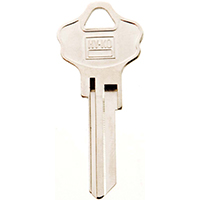 HY-KO 11010KW10 Key Blank, Brass, Nickel, For: Kwikset Cabinet, House Locks and Padlocks - 10 Pack