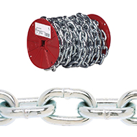 Campbell 072-2227 Proof Coil Chain, 5/16 in, 60 ft L, 30 Grade, Steel, Zinc