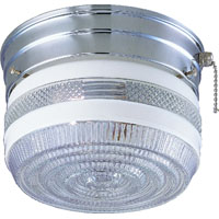 Boston Harbor F13CH01SW-6859CL3 Single Light Ceiling Fixture With Pull Chain, 60 W, CFL Lamp, Chrome