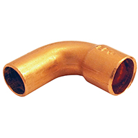EPC 31400 Street Pipe Elbow, 1/2 in, Sweat x FTG, 90 deg Angle, Copper