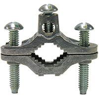 GB 14-GRC Ground Clamp, Clamping Range: 1/2 to 1 in, 10 to 2 AWG Wire, Galvanized