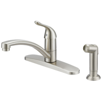 Boston Harbor 67534-1004 Kitchen Faucet, 1-Faucet Handle, Metal, Brushed Nickel