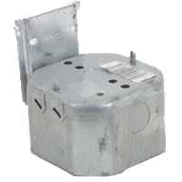 RACO 176 Electrical Box, 3-5/8 in OAW, 2-1/8 in OAD, 4-3/8 in OAH, 7 -Knockout, Steel Housing Materi