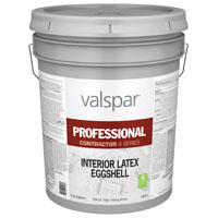 Valspar Professional Contractor 4 Series 045.0099410.008 Paint, Eggshell, Hi-Hide White, 5 gal