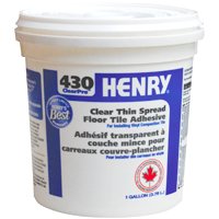 HENRY 430 ClearPro 12337 Floor Adhesive, Paste, Mild, Clear, 3.78 L Pail