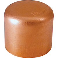 EPC 30622 Tube Cap, 1/4 in, Sweat, Wrot Copper