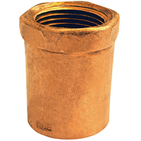 EPC 103R Series 30156 Reducing Pipe Adapter, 3/4 x 1/2 in, Sweat x FNPT, Copper