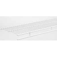 ClosetMaid 1361 Wire Shelf, 60 lb, 1-Level, 12 in L, 72 in W, Steel, White - 6 Pack