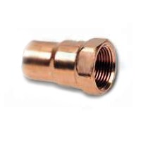 EPC 103R Series 30154 Reducing Pipe Adapter, 3/4 x 1 in, Sweat x FNPT, Copper