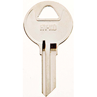 HY-KO 11010RO1 Key Blank, Brass, Nickel, For: National Cabinet Locks - 10 Pack