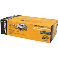 Bostitch CR2DGAL Roofing Nail, 1 in L, Galvanized Steel, Smooth Shank