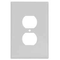 Eaton Wiring Devices 2142W-BOX Receptacle Wallplate, 5-1/4 in L, 3-1/2 in W, 1 -Gang, Thermoset, Whi - 10 Pack
