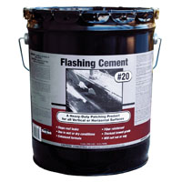 Gardner 6237-9-30 Flashing Cement, Black, 5 gal Pail
